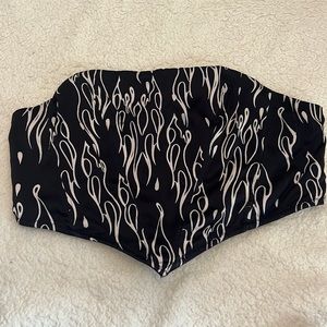 Urban Outfitters Black Flames Corset SIZE L